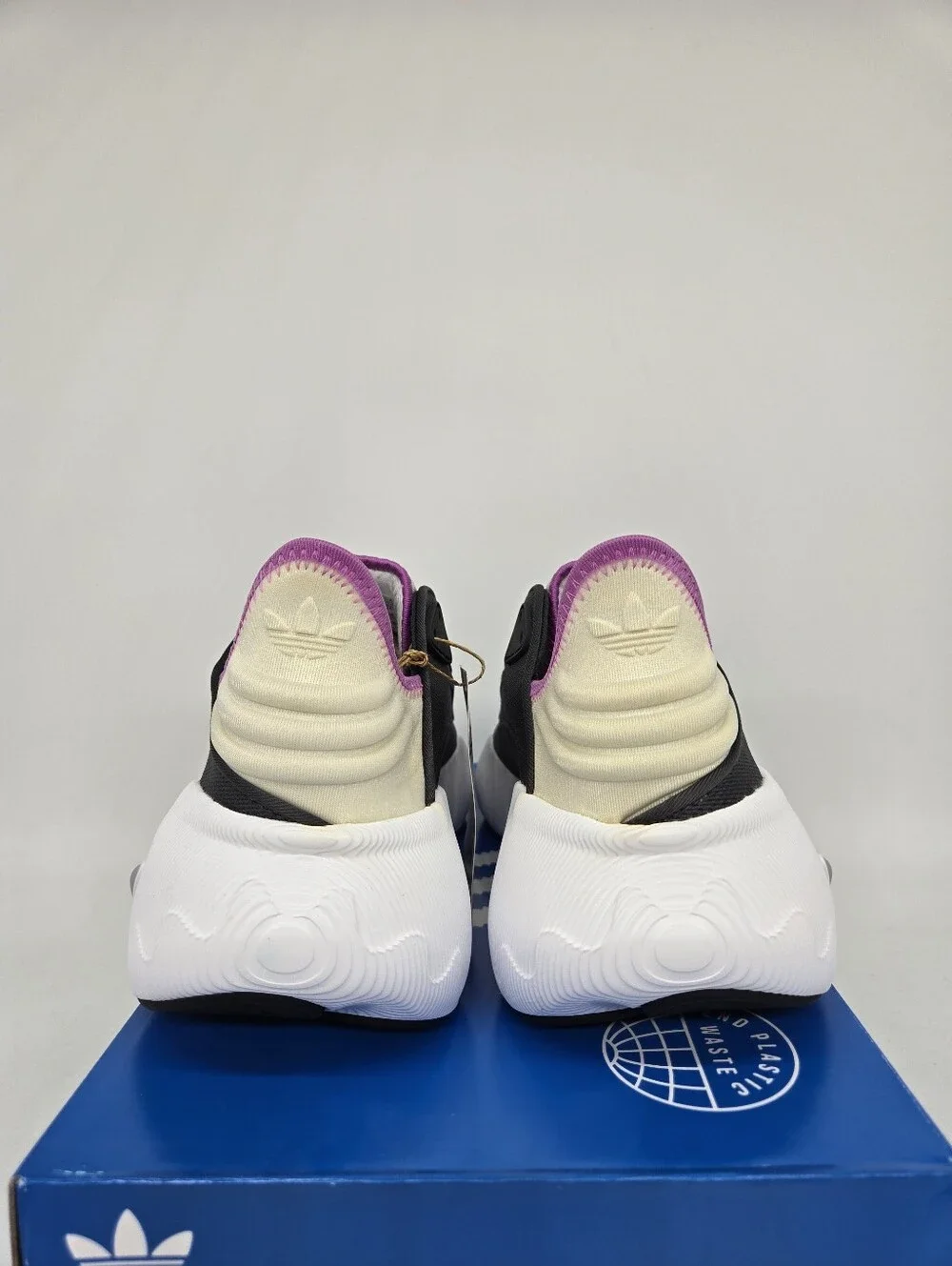 Adidas Women's adiFOM SLTN HP6487 Grey Pulse Lilac Running Shoes Size 9